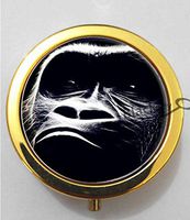 BlackKey Orangutan Chimpanzee 3-Compartment Decorative Pocket Gift Box Case Organizer for Pill, Color 2 -1051