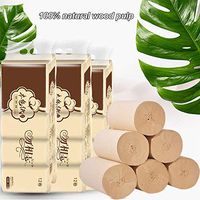 12 Rolls Soft Toilet Paper 4 Layers Soft Strong Degradable Paper Tissues for Adults Children Ideal for The Washroom