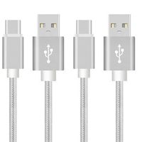 Two 10ft USB Type C/High Speed Data and Charging for All Type-c Devices (White)