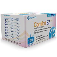 Clever Choice Comfort EZ™ Insulin Pen Needles 29G 12mm (1/2") - 100 Count