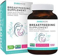 Organic Breastfeeding Supplement - Increase Milk Supply with Herbal Lactation Support - Aid for Mothers - Lactation Supplement - Organic: Fenugreek Seed, Fennel & Milk Thistle - 60 Vegan Capsules