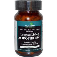 FutureBiotics, Longest Living Acidophilus+, 100 Veggie Caps - 2pc