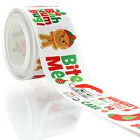 1.5" Naughty Christmas Kitty Grosgrain Ribbon 5yd