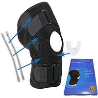 Noova Knee Brace With Side Stabilizers - Patella Gel Support Strap For Pain Relief From Arthritis, ACL, Meniscus Tear, Hiking, Soccer, Basketball, Running, Jumper Knee, Tendonitis, Volleyball & Squats