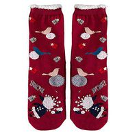 BingYELH Christmas Socks Women Santa Claus Print Cotton Middle Socks Multi-Color Winter Socks