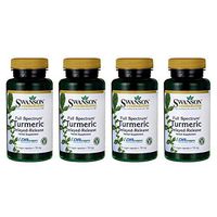 Swanson Full Spectrum Turmeric Delayed Release 750 Milligrams 60 Veg Capsules (4 Pack)