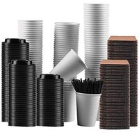 Gotopack Coffee Cups 12OZ 120 Pack Disposable Coffee Cups
