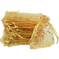 Svcouok Organza Gift Bags with Drawstring - Jewelry Pouches Drawstring Bags 100 Pcs 3.5x4.7 Wedding Favor Gift Candy Bags