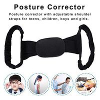 LEEaccessory Posture Corrector, Adjustable Back Straightener for Women Men for Upper Back Pain Relief - Comfortable Posture Trainer for Spinal Alignment & Posture Support Normal