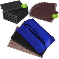 Griddle Cleaning Tools: 1 Grill Screen Holder, 20 Grill Screens, 10 Grill Cleaning Pads