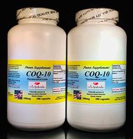 CoQ-10 q10 co-Enzyme, Anti-Aging 200mg - 600 (2x300) Capsules