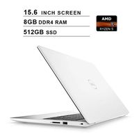 Dell Inspiron 15 5000?15.6 Inch FHD 1080P Laptop - AMD 4-Core Ryzen 5 2500U up to 3.6 GHz, AMD Radeon Vega 8, 8GB DDR4 RAM, 512GB SSD, HDMI, Bluetooth, WiFi, Windows 10 Home,?White