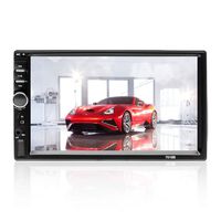 Aigoss Car Stereo Bluetooth MP5 Video Digital Player 7" Touch Screen 2 Din Car Radio Wireless Remote Control Hands Free Multimedia with Rear-View Camera, Support Backup/TF/FM/AUX/USB