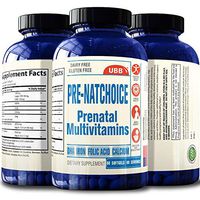 Pre-Natchoice Prenatal DHA Multivitamin Supplement with Folic Acid, Calcium, Vitamin D3 E, Iron | Gluten Free, Dairy Free, Best Whole Food Vitamin for Mom & Baby (60 Count)