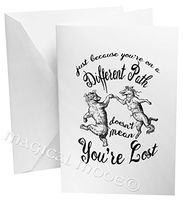 Dancing Wolves on a Different Path Aren't Lost Gift Box Set of 12 Note Cards