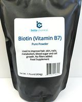 1 Pound Biotin (Vitamin B7) Pure Powder (454g) Hair, Nails, Metabolism, Cell Growth (1 Pound)