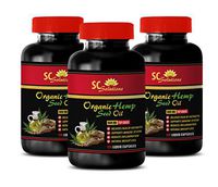 Pain Relief Supplement Organic - Organic Hemp Seed Oil 1000 Mg - Hemp Seed Oil Capsules 1000mg - 3 Bottles 360 Liquid Capsules
