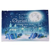 Fullfun 40 x 60cm Non-Slip Doormat Christmas Style Santa Claus Kitchen Bathroom Carpet (K)