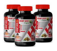 Mood Boosting Essential Oils - Organic Hemp Seed Oil for Pain - Organic Hemp Oil for Pain and Anxiety - 3 Bottles 360 Liquid Capsules