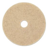 Boardwalk 4019NHE Ultra High-Speed Floor Pads 19-Inch Dia. Natural Hair Champagne 5/Carton