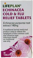 Lifeplan Echinacea - Cold & Flu Relief 140mg 60 Tablets