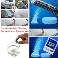 Car Windshield Glass Clean Washer Tablets Effervescent Tablets Detergent Car Window Cleaner Cleaning Tool (1Bag Including 1Pcs) (1Pcs)