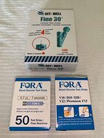 GET•WELL Fine 30g Universal Twist Lancets 100 Ct. - Made in Canada ! Unique Quad Bevel Tip Offers Quick Healing & Less Pain ! 100 Ct. Fora V10/D10/D20/V12/Premium V12 Blood Glucose Test Strips