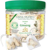 Ginseng from Wisconsin, Rare 4 Year-Old Roots. USA Premium Fresh Farmers Market Quality. Big Double-Sealed Artisan Product, Original Green Lid “You’ll Love it” Henry's Guarantee