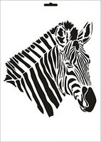 UMR-Design W-010 Zebra Textil- / wallstencil Size A5