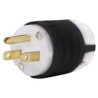 Pass & Seymour C-SC-E1107-153948-3887 Ps5266-X Male Plug Cord End 15A 125V Spec-Grade Connector, White