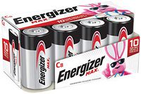Energizer Max C Batteries, Premium Alkaline C Cell Batteries (8 Battery Count)