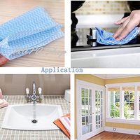 Roll of 49Pcs Multipurpose Scouring Pad Non-woven Fabric Nonstick Wiping Rags House Cleaning Cloth Kitchen Dish Dishcloth
