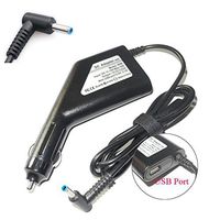 19.5V 3.33A 65W Blue Tip Car Adapter Charger for HP Laptop Envy4 Envy6 K001TX C8K20PA TPN-F112 F113 Pavilion 15 Series Stream 11 13 14, Envy Spectre x360 x2, Split X2 Chromebook Notebook