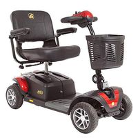 Golden Technologies Buzzaround 4-Wheel Travel Mobility Scooter with 2-Year Extended Service -  Red