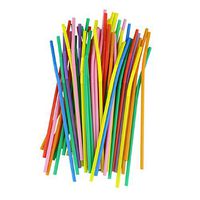 Drinking Straws, Kemilove 100pcs Multicolor Long Bendy Drinking Straws Home Bar Party Cocktail Drink Straw
