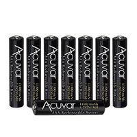 8 Acuvar High Capacity AAA Rechargeable Batteries 1100mAh NiMH