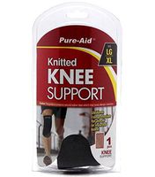 Pure-aid Knitted Knee Support Large/xl for Weak or Injured Knee