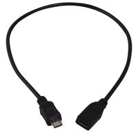 YCS basics 1 Foot USB Micro Male to Female OTG Extension Cable