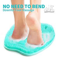 Shower Foot Scrubber, Cleaner Scrubber with Non-Slip Suction Cups and Softer Bristles Design, to Increase Circulation, Exfoliation