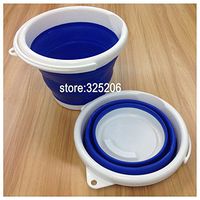 1pcs/lot Folding Collapsible Pack Away Bucket bowl 10 Litres Pop Up Water Storage Camping