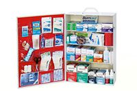 MEDIQUE 4-Shelf First Aid Kit, Side-Open First Aid Cabinet w/Alcohol Wipes