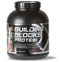 Supplement Rx (SRX) - Building Blocks Protein Rich Chocolate 4lbs, Whey Protein Concentrate, Whey Protein Isolate, Egg White Protein Powder, Weight Loss, Gluten Free, BCAA, L-Arginine, Protein Shake