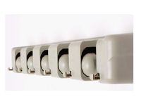 Pooltana 5 Position Wall Mount Magic Mop and Broom Holder Hanger Cleaning Tools Organizer Storage Kitchen Garage Sports Equipment