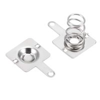 uxcell 20 Pairs AAA Battery Positive Negative Conversion Spring Contact Nickeling Plate 10mmx9mm