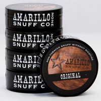 Amarillo Snuff - 5-can roll - Tobacco and Nicotine Free (Original)