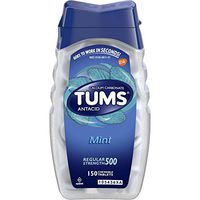 TUMS Regular Strength Mint Antacid Chewable Tablets for Heartburn Relief, 150 count (Pack of 4)