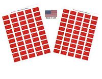 Made in USA! 100 Country Flag 1.5" x 1" Self Adhesive World Flag Scrapbook Stickers, Two Sheets of 50, 100 International Sticker Decal Flags Total (USSR)