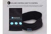 e-Joy BT_HEADBANDBLK Bluetooth Wireless Smart Beanie Musical Knit Headphone Speaker, Built-in Mic Compatible with iPhone Android Cell Phones