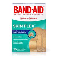 Band-Aid Brand Skin-Flex Adhesive Bandages for First Aid and Wound Care, Assorted, 20 ct