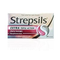 Strepsils Cherry Extra Triple Action Lozenges - Pack of 24 by Strepsils